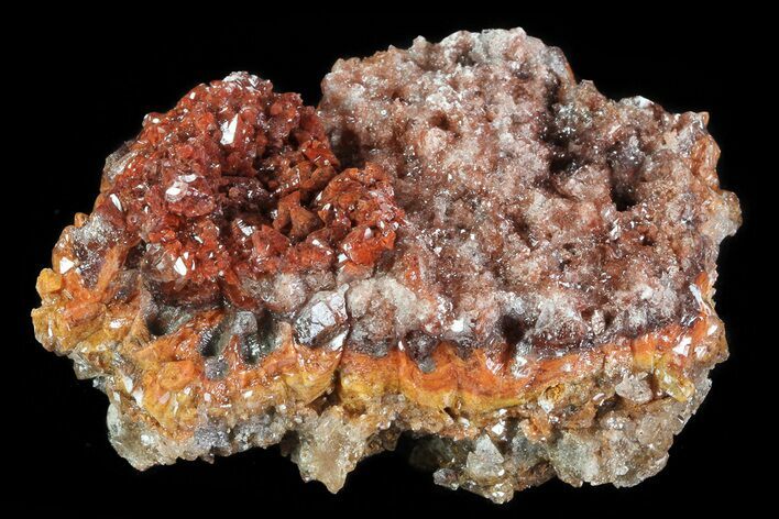Red Calcite Crystal Cluster - Mexico #72012